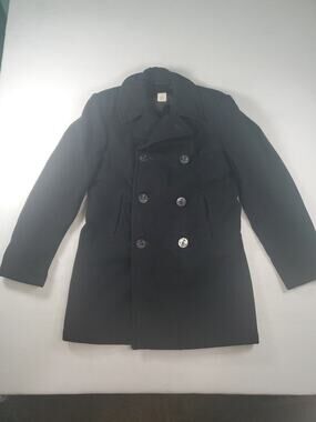 Sterlingwear Overcoat /Pea Coat Jacket Long Sleeve Wool Mens Size 40XL